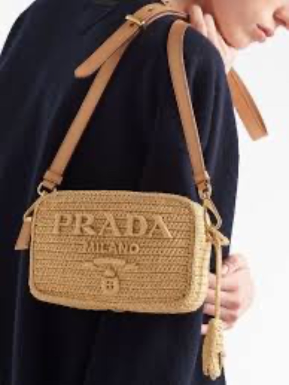 PRADA Crochet Brique crossbody bag - Picture 2 of 14